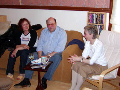 Deb with Susan and Peter Straub